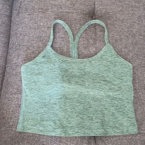 Spacedye crop with shelf bra